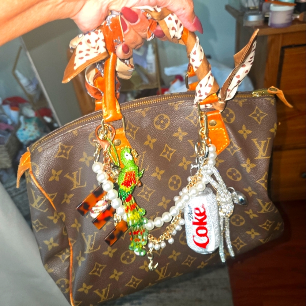 Louis Vuitton Monogram Satchel in Brown and Tan